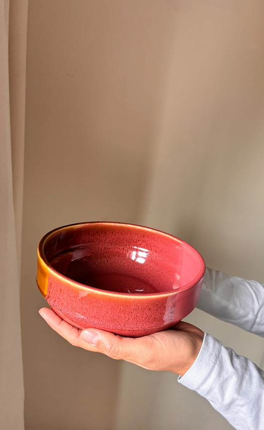 talerze, miski Miska  [wzór: miód - malina ] 17 cm