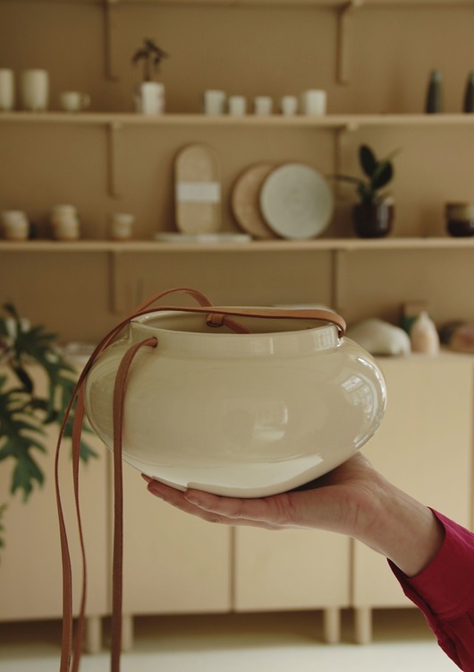 doniczki Osłonka wisząca PRL BOHO