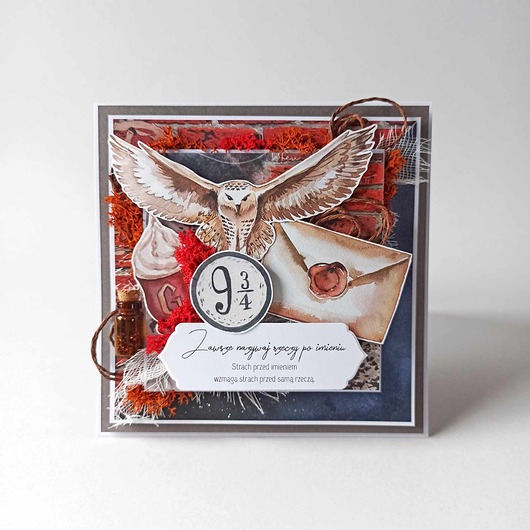 kartki scrapbooking Kartka Okolicznościowa: Expecto Patronum
