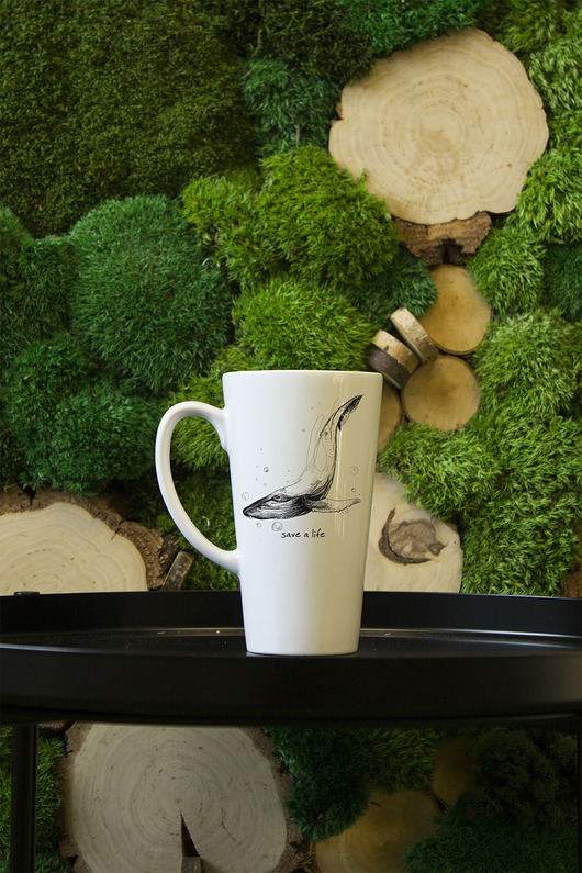Kubek Latte Wieloryb AllbagAllprints