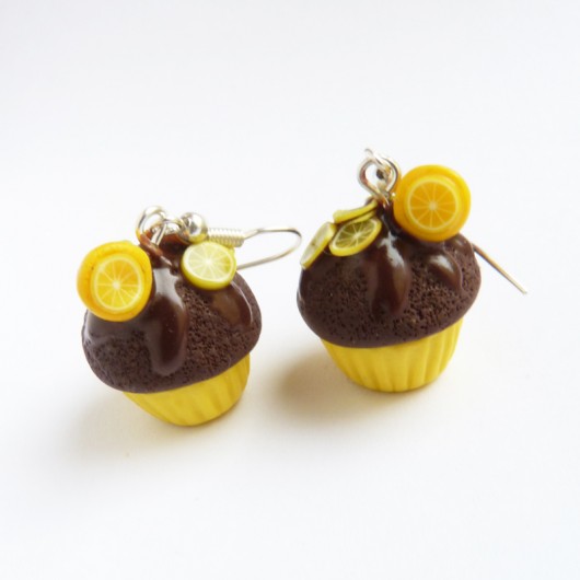 Mufinki cytrynowe kolczyki  Lemon Lovely