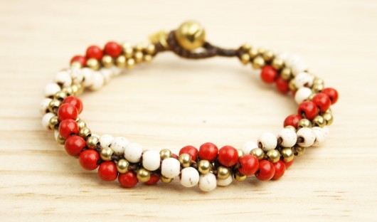 Bransoletka z agatem i jaspisem LILITH STORE
