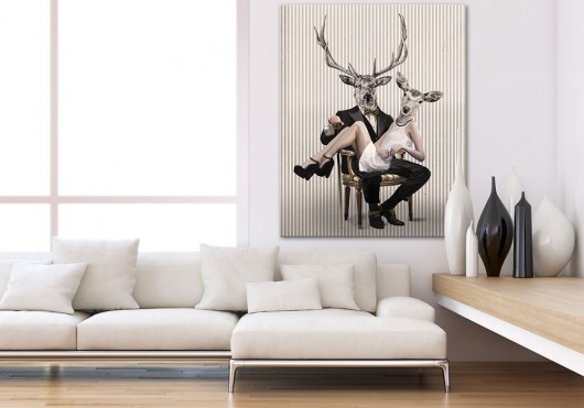 OBRAZ NA PŁÓTNIE -  80x100cm marriage LUdesign gallery