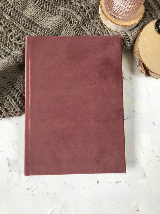notatniki i albumy Notatnik welurowy różowy