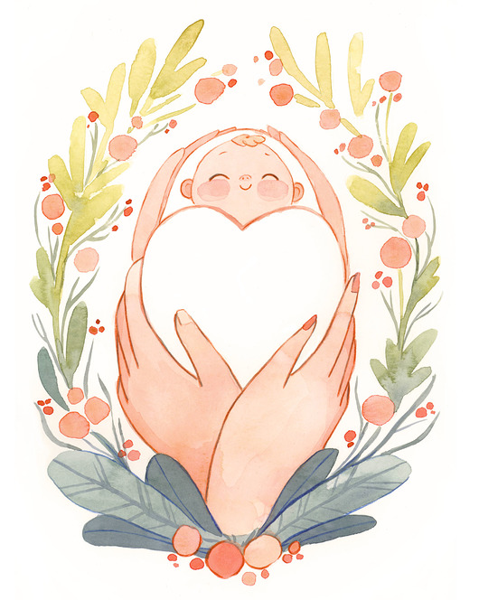 obrazy i plakaty do pokoju dziecięcego Bobas - ilustracja oryginalna A4