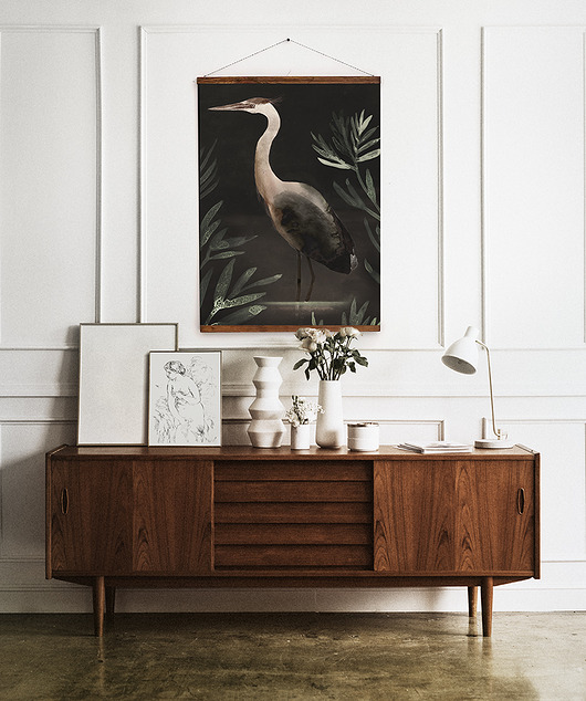 Plakat Czapla 50x70 cm Anita Tomala