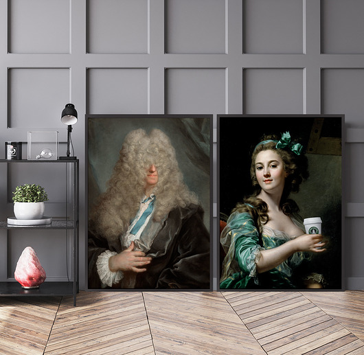 plakaty Zestaw plakatów - Curl i Lady coffee