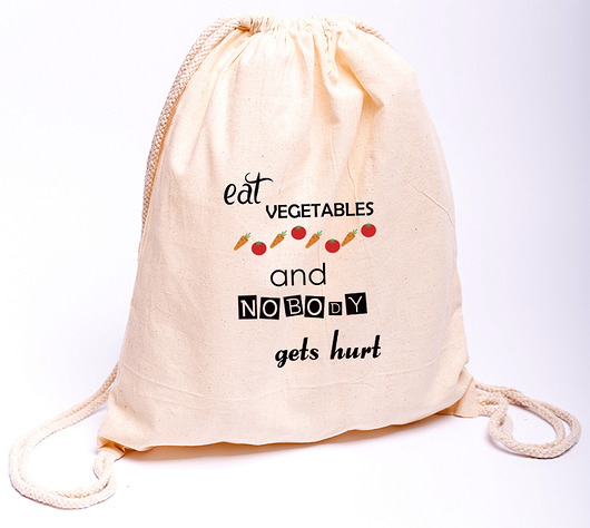 Plecak bawełniany - VEGETABLES AllbagAllprints