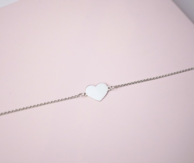 srebrne naszyjniki Naszyjnik celebrytka z serduszkiem pr. 925