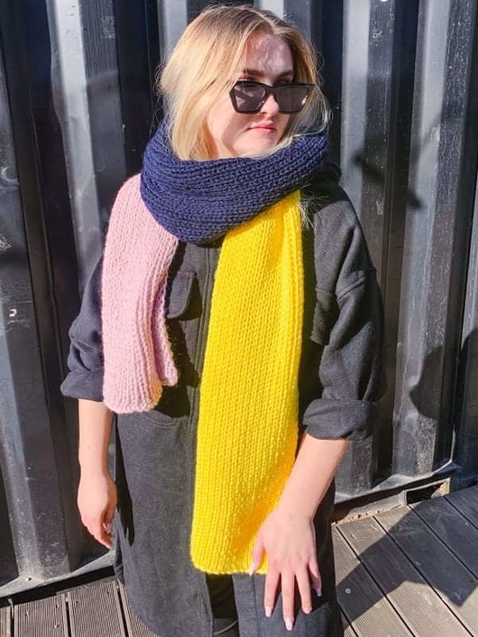 szale damskie Szalik MAXI COZY XXL