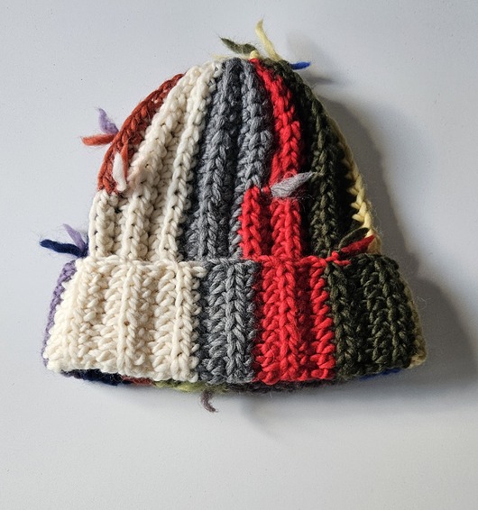 szale damskie Czapka "Kolorowe Pasmo"