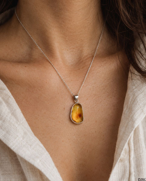 SALE Amber Charm