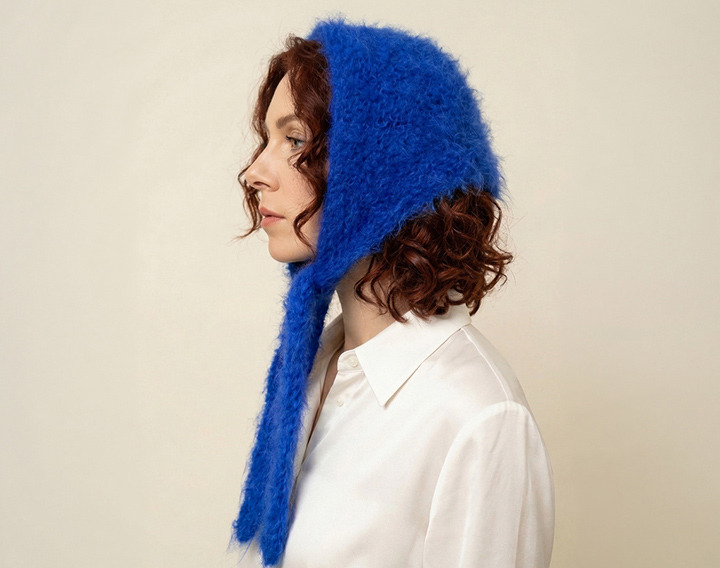 Chusta  ręcznie dziergane nakrycia