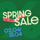 Spring sale 02.04 - 15.04