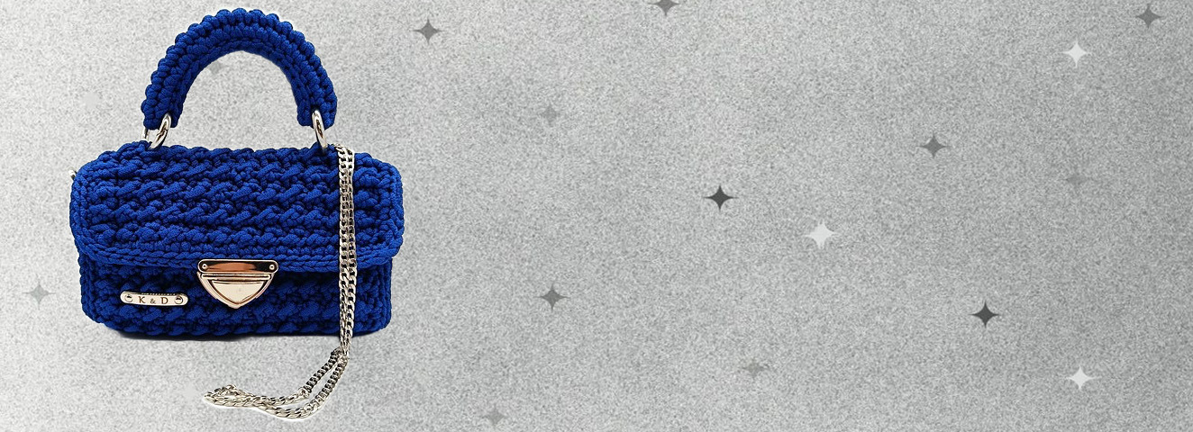 Prezent dla mamy wyplatana torebka