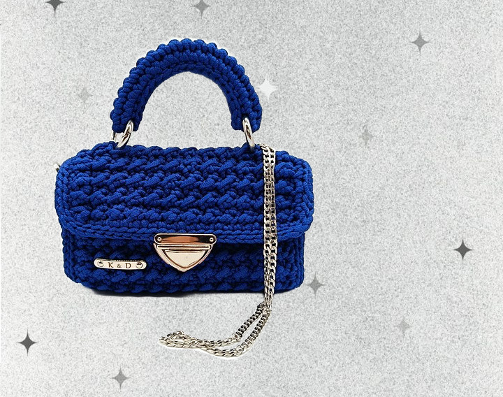 Prezent dla mamy wyplatana torebka