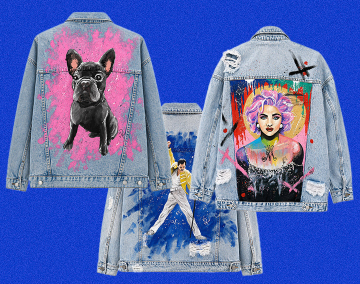 Katana ręcznie malowana