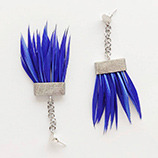 Lekkie jak piórko kolczyki z piórami